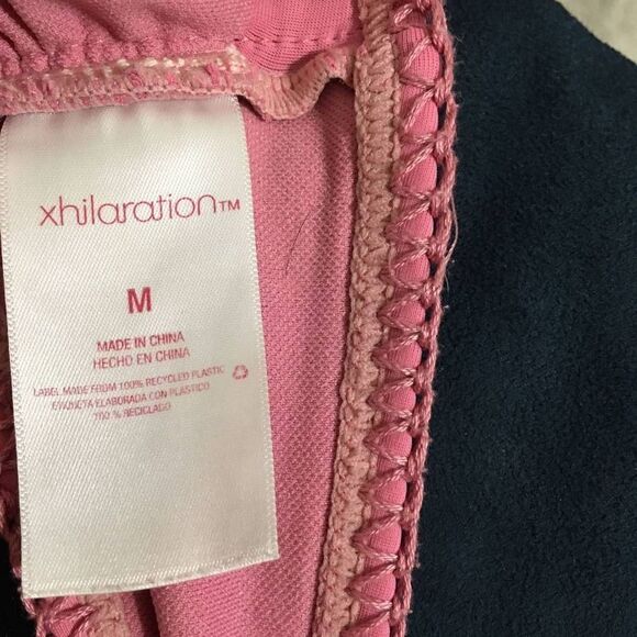 XHILARATION Crochet/Print Two Piece Bikini Size M - Picture 6 of 6